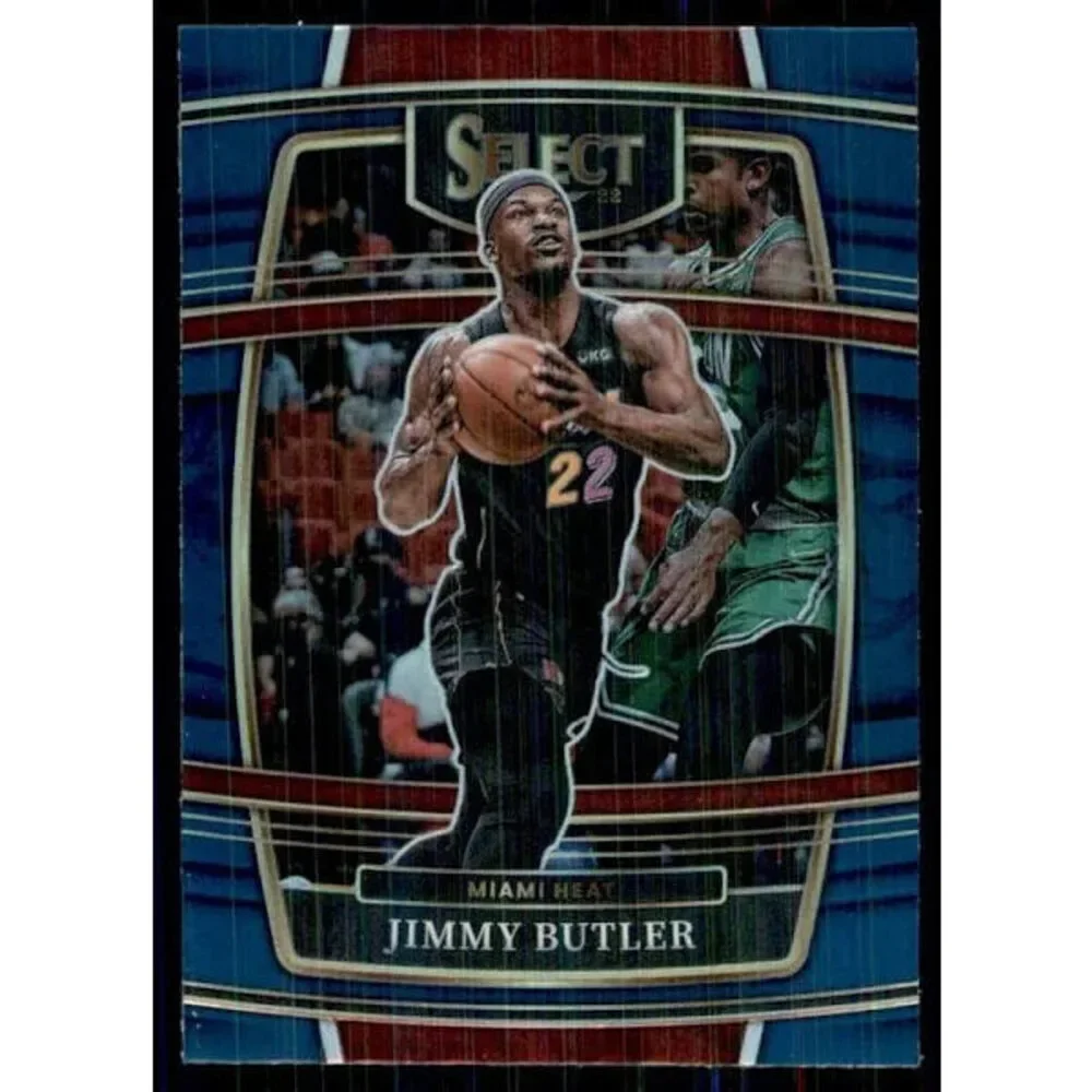 2021-22 Panini Select Jimmy Butler Blue Prizm #97 Miami Heat